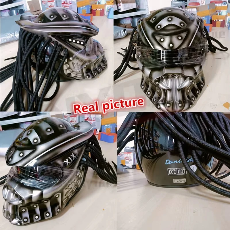 Iron Blood Warrior casco táctico integral DOT ECE fibra de carbono - imagen 4