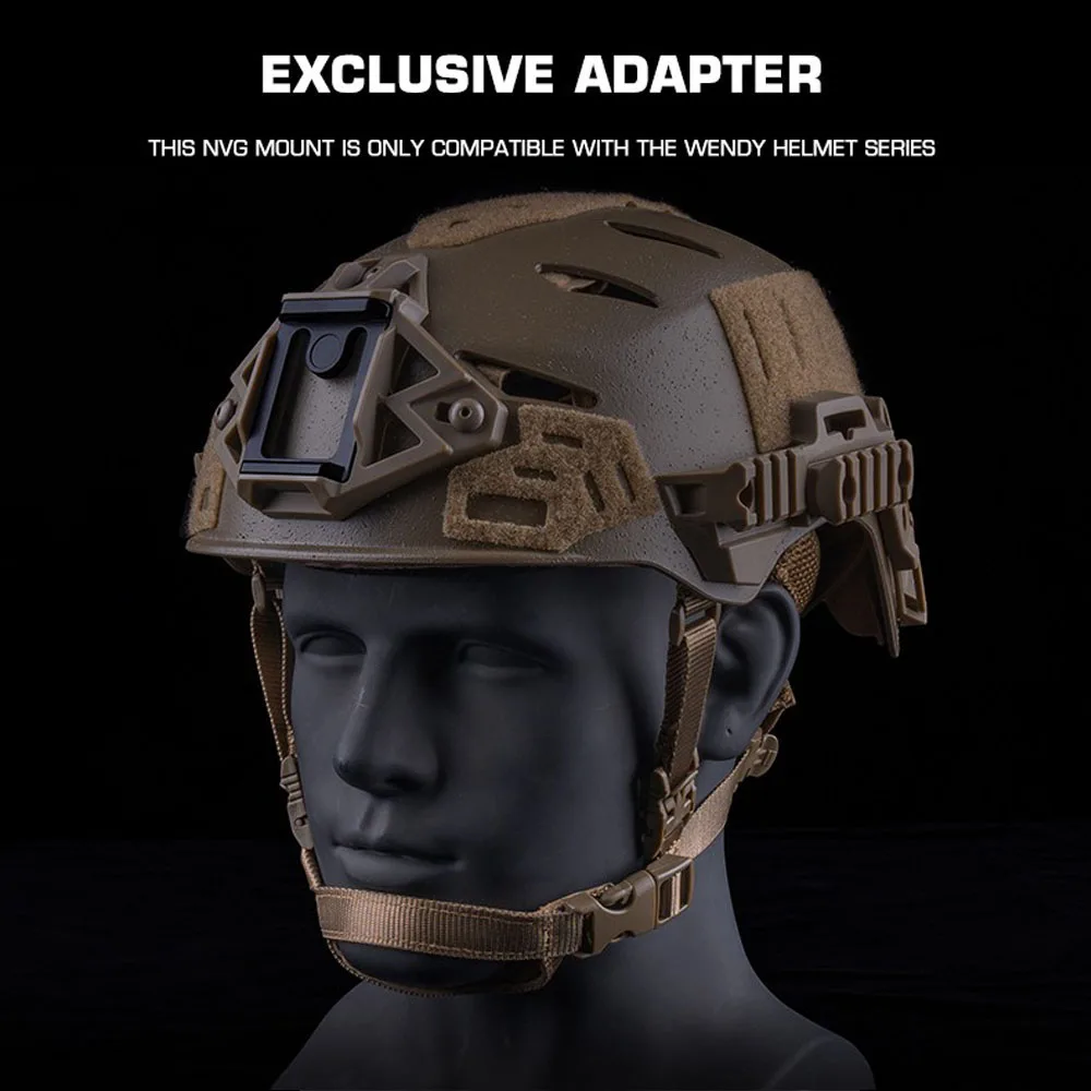 Casco táctico NVG con adaptador y fijación elástica para airsoft - imagen 2