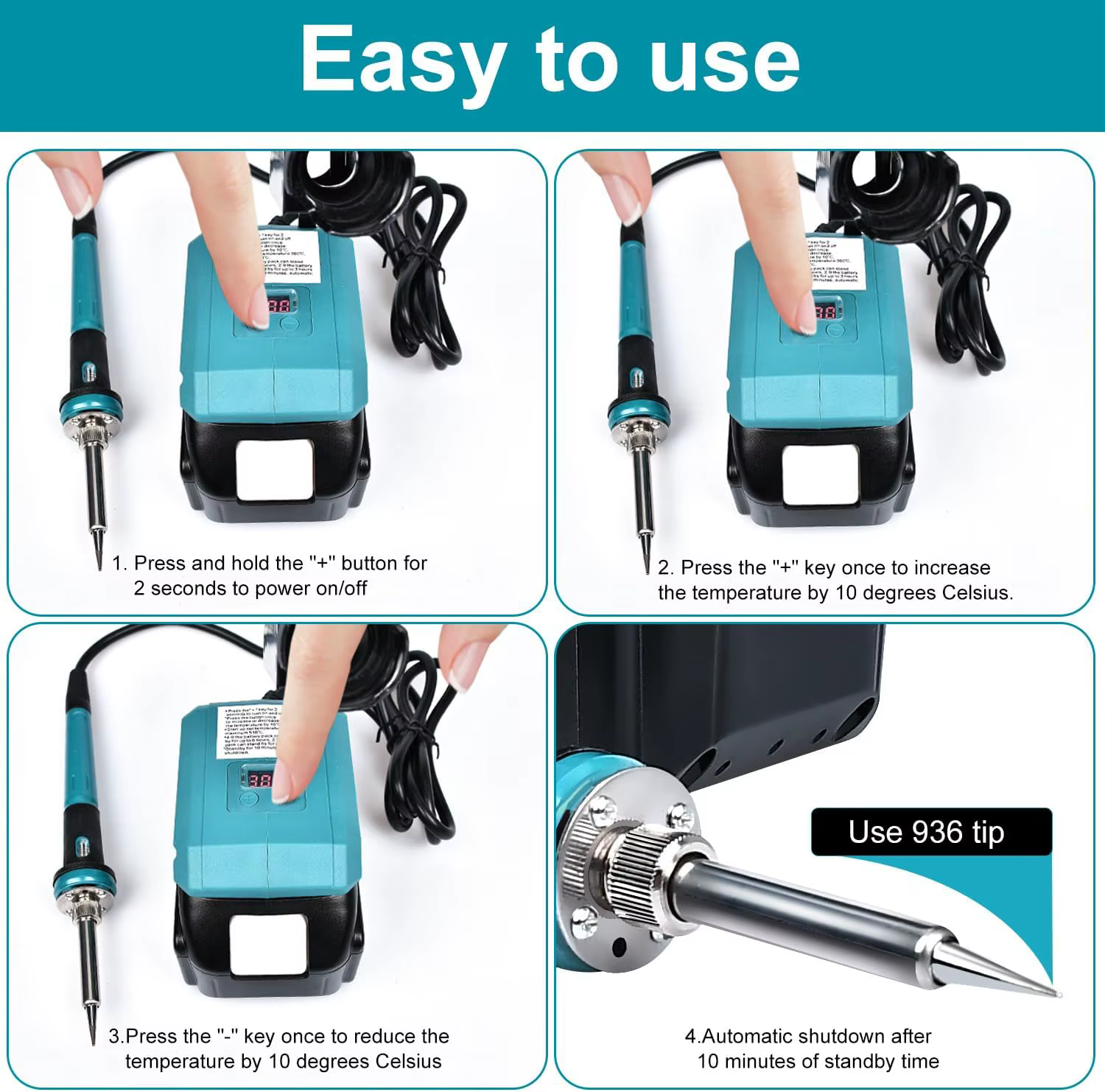 Makita soldador inalámbrico para batería, soldadura de cables
