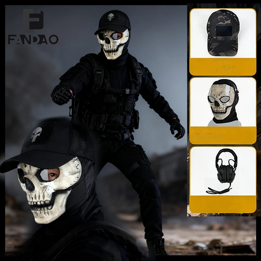 Call of Duty Airsoft: equipo con máscara fantasma y auriculares - imagen 4