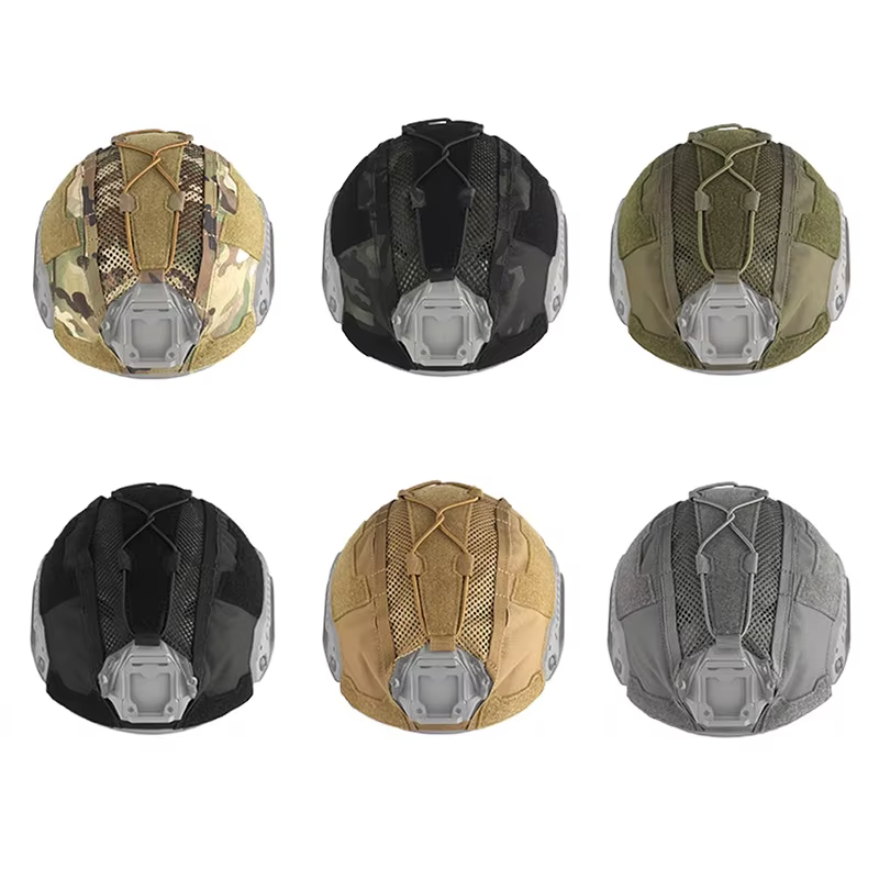 Funda para casco táctico con fijación elástica