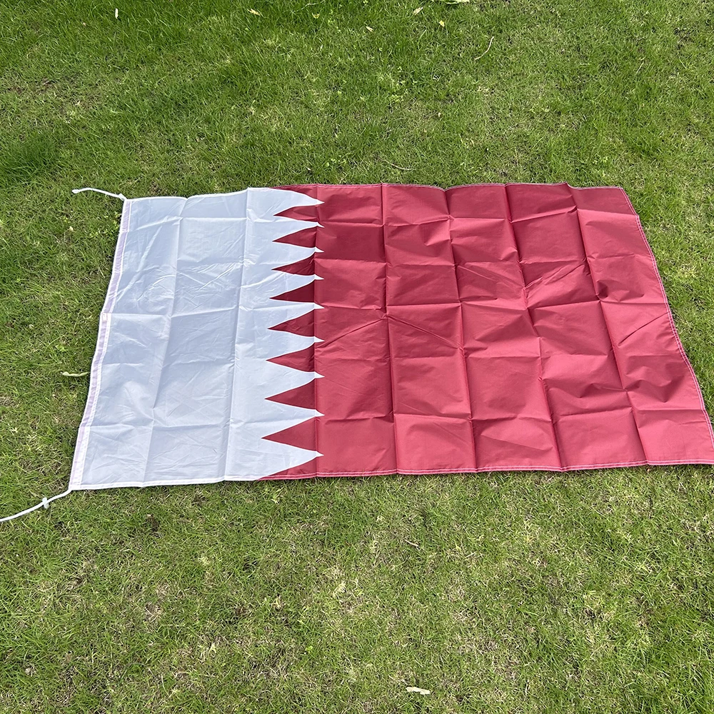 Bandera de Qatar tipo chal en poliéster para interior y exterior - imagen 4
