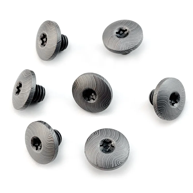 Accesorios para cuchillo de acero Damasco: herrajes mango Torx - imagen 5