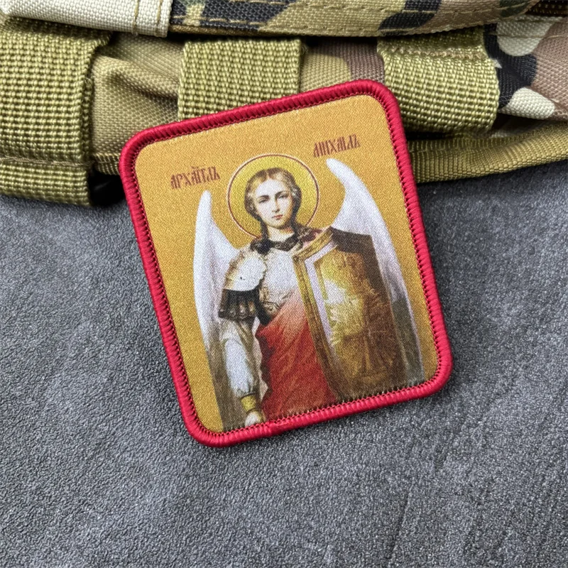 Parche táctico impreso San Miguel Arcángel con velcro gancho-bucle - imagen 5