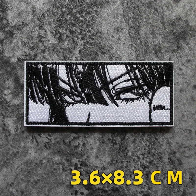 Parche táctico bordado anime rojo – Compatible MOLLE para mochila - imagen 4