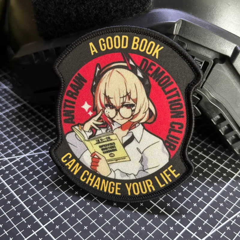 Parche táctico con velcro anime para mochilas y ropa laboral - imagen 5