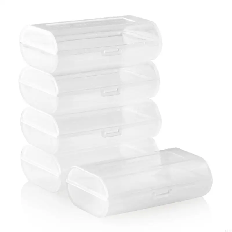 Estuche organizador transparente para pilas AAA – Pack de 5
