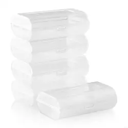 Estuche organizador transparente para pilas AAA – Pack de 5