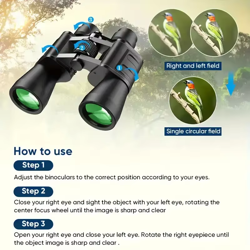 Prismáticos para caza, observación de aves, turismo y acampada - imagen 5