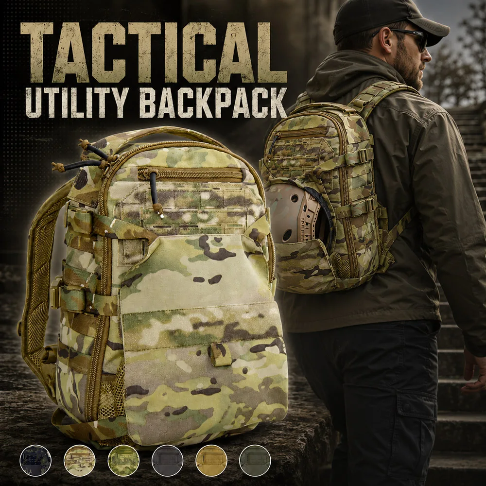 Mochila táctica de asalto MOLLE con compartimento para casco - imagen 3