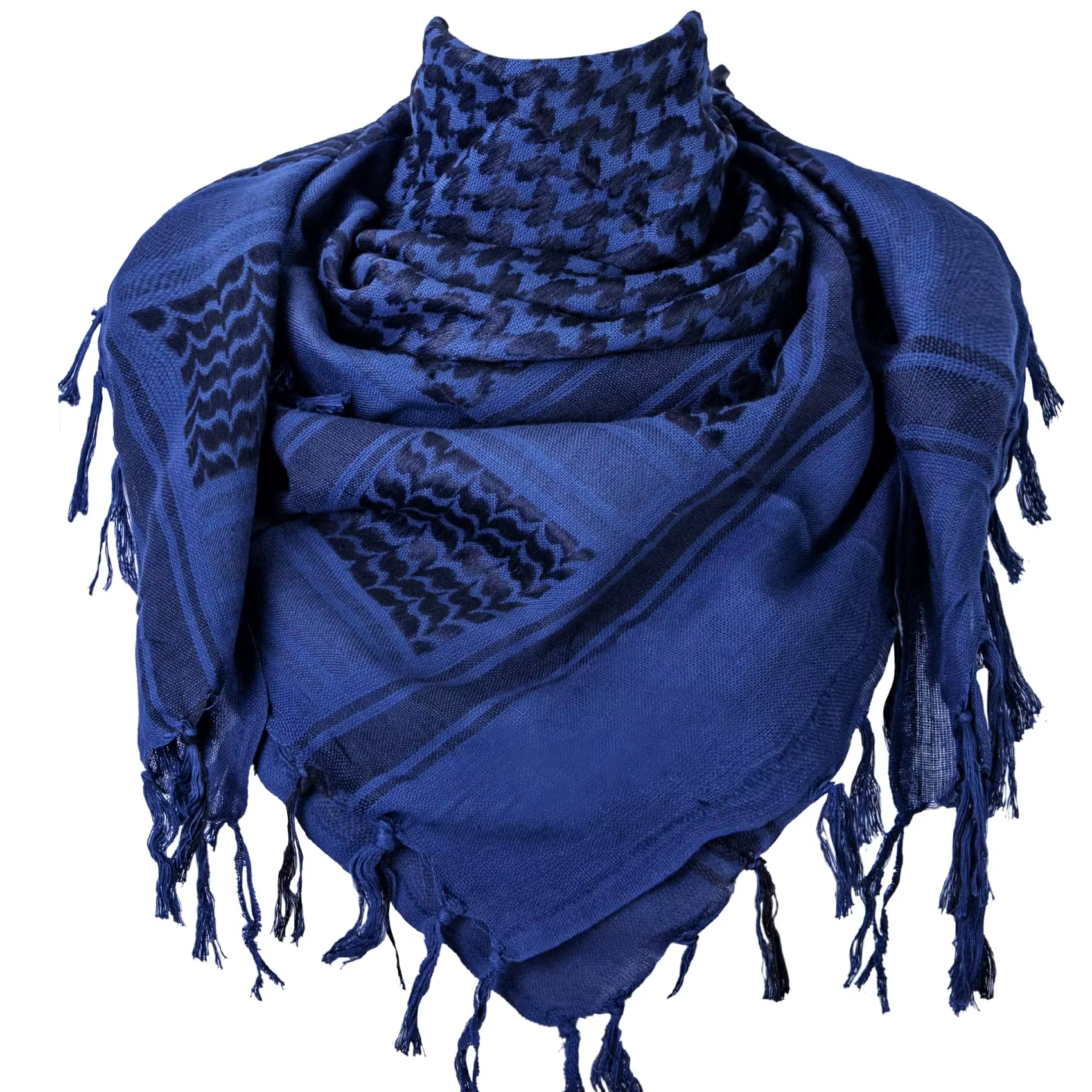 Bufanda táctica Shemagh militar azul 100% algodón ripstop cómodo - imagen 2