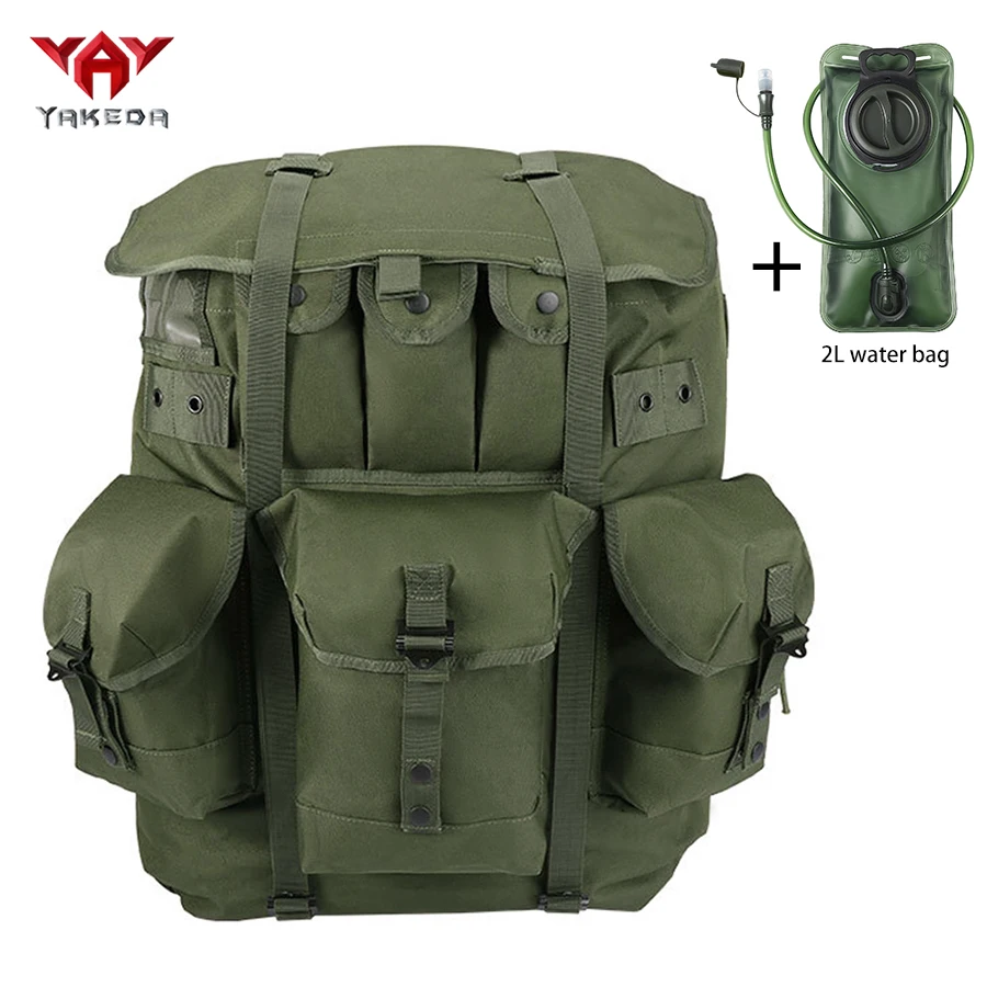 YAKEDA Mochila de montaña armazón acero y bolsa hidratación plegable - imagen 3