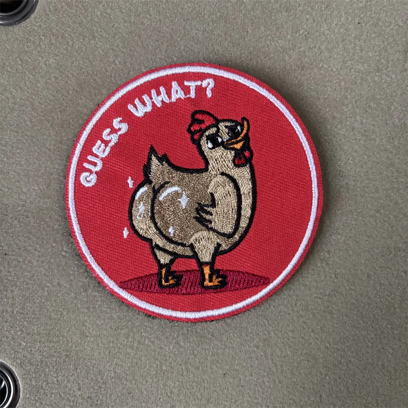 Parche bordado Chanticleer con velcro – Insignia táctica militar - imagen 3