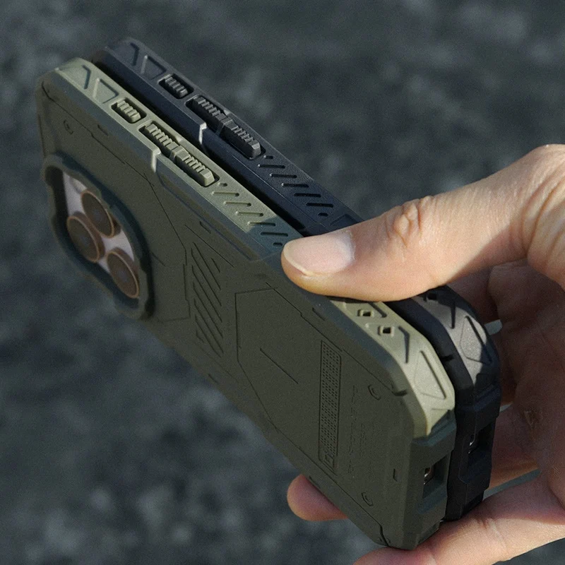 Funda táctica anticaídas para iPhone con disipación térmica de grafeno - imagen 5