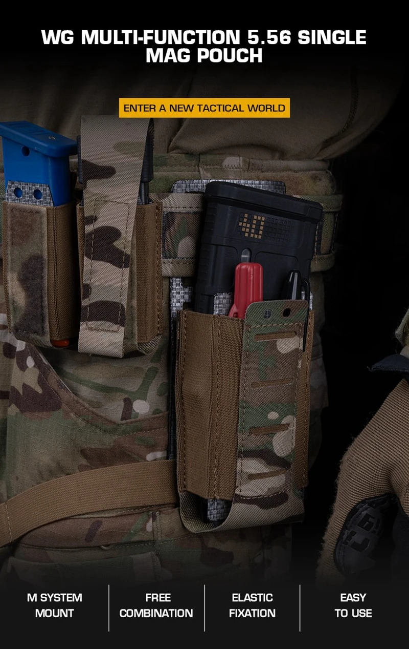 Funda táctica para cargador individual 5.56