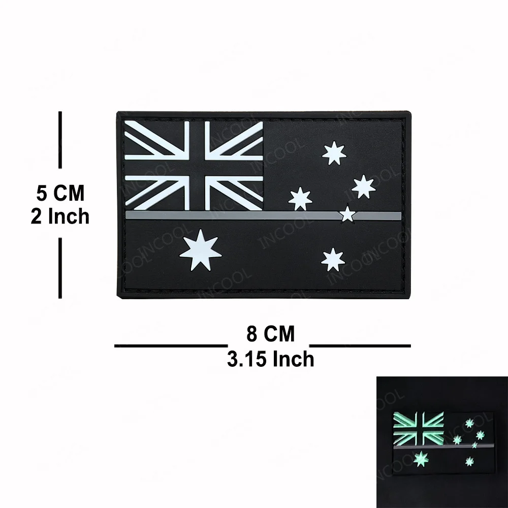 Insignia táctica PVC Australia luminoso – Parche bandera para mochila y ropa - imagen 2