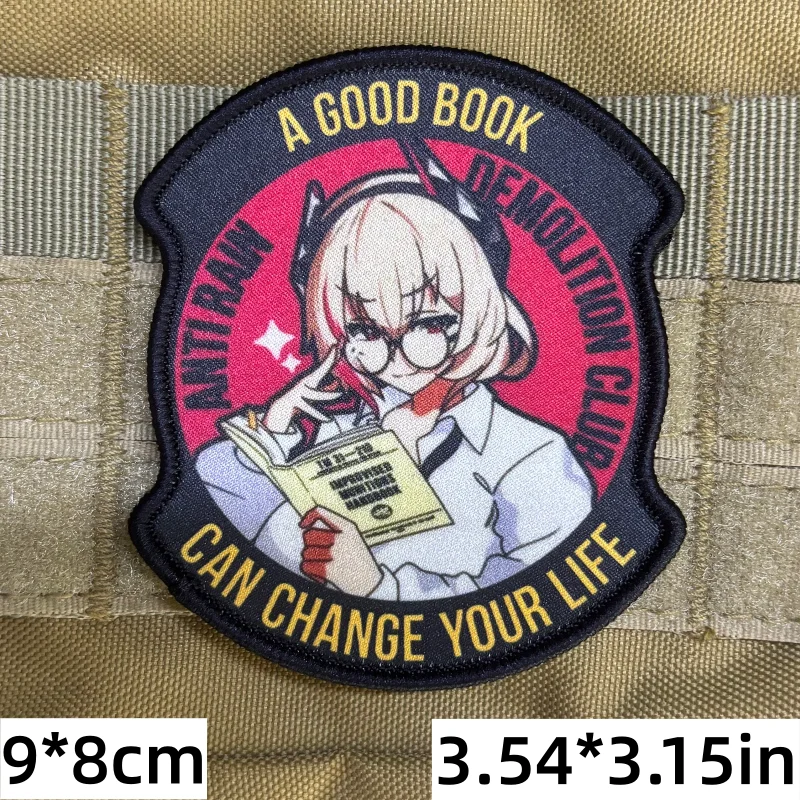 Parche táctico con velcro anime para mochilas y ropa laboral - imagen 2