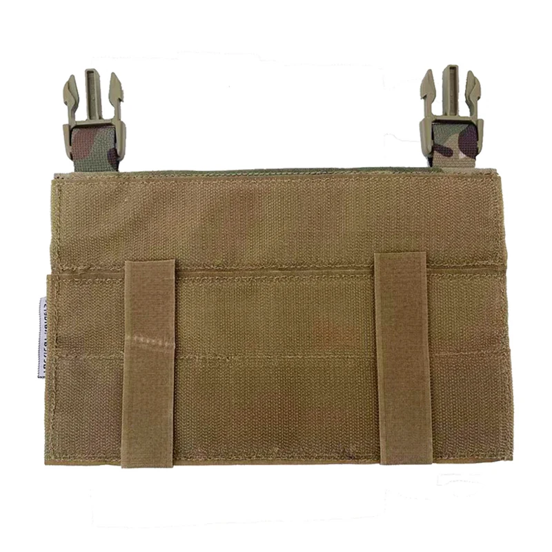 Panel frontal táctico MOLLE para chaleco con placa, camuflaje