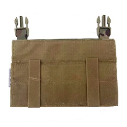 Panel frontal táctico MOLLE para chaleco con placa, camuflaje
