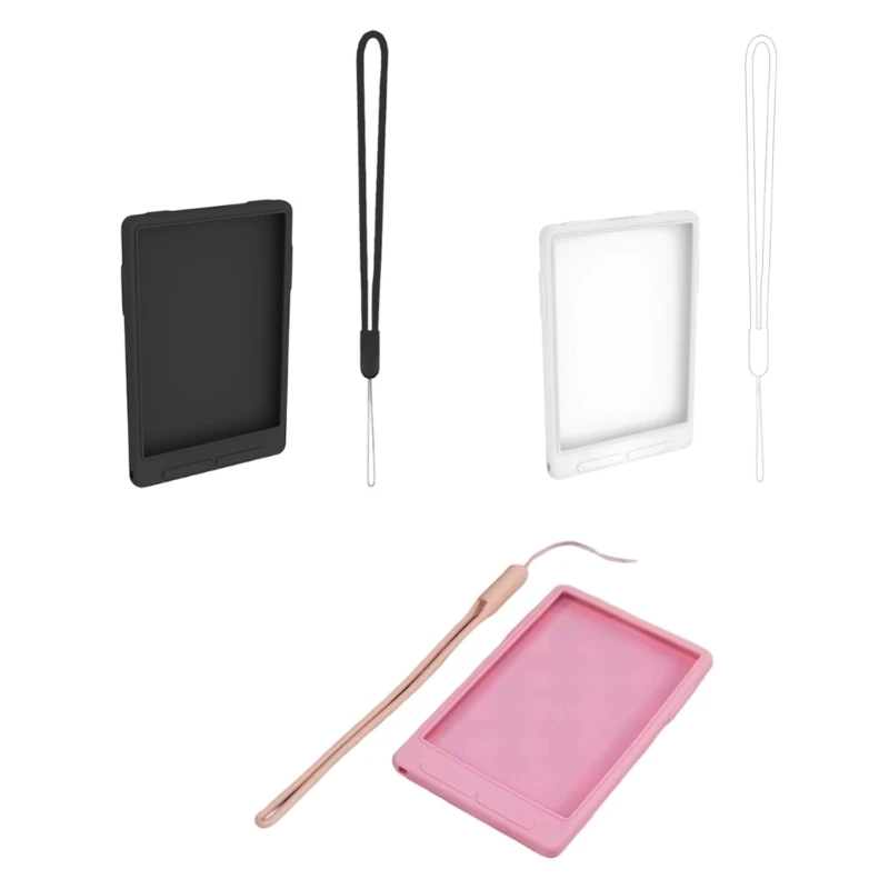 Funda rosa mostrada junto al lector XTEINK X3