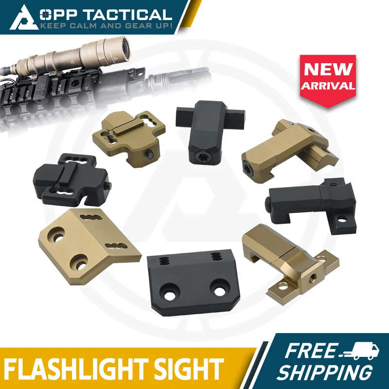 Soporte montaje linterna táctica rail Picatinny Scout M300 M600 - imagen 2
