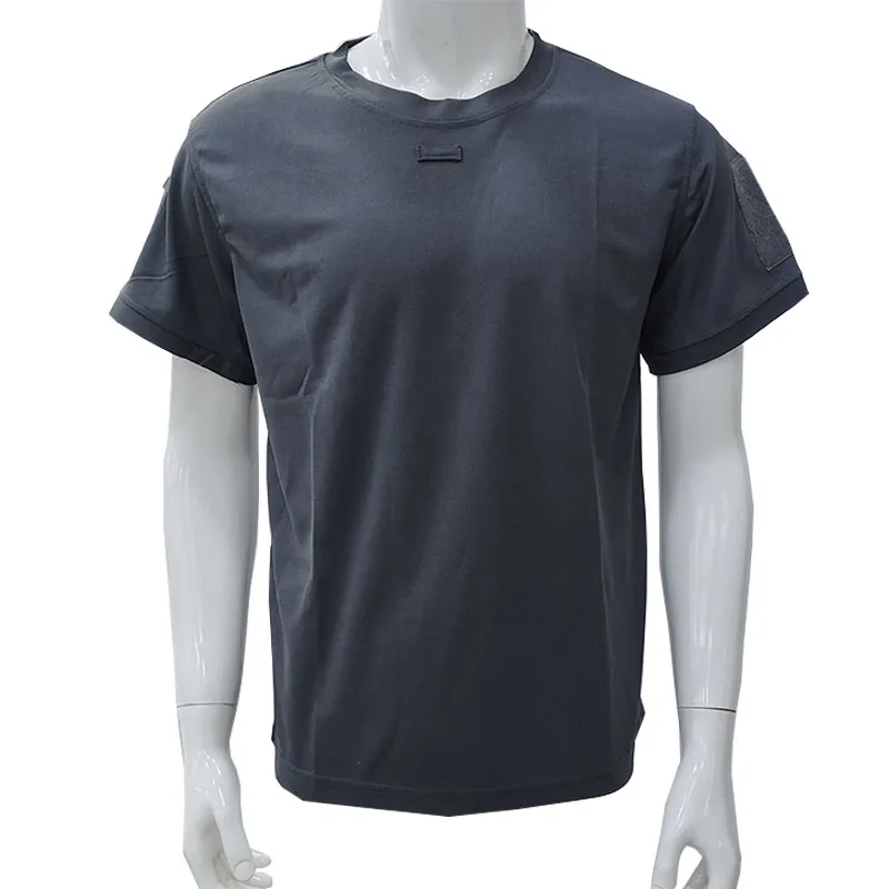 Camiseta táctica Airsoft hombre secado rápido cremallera frontal camuflaje