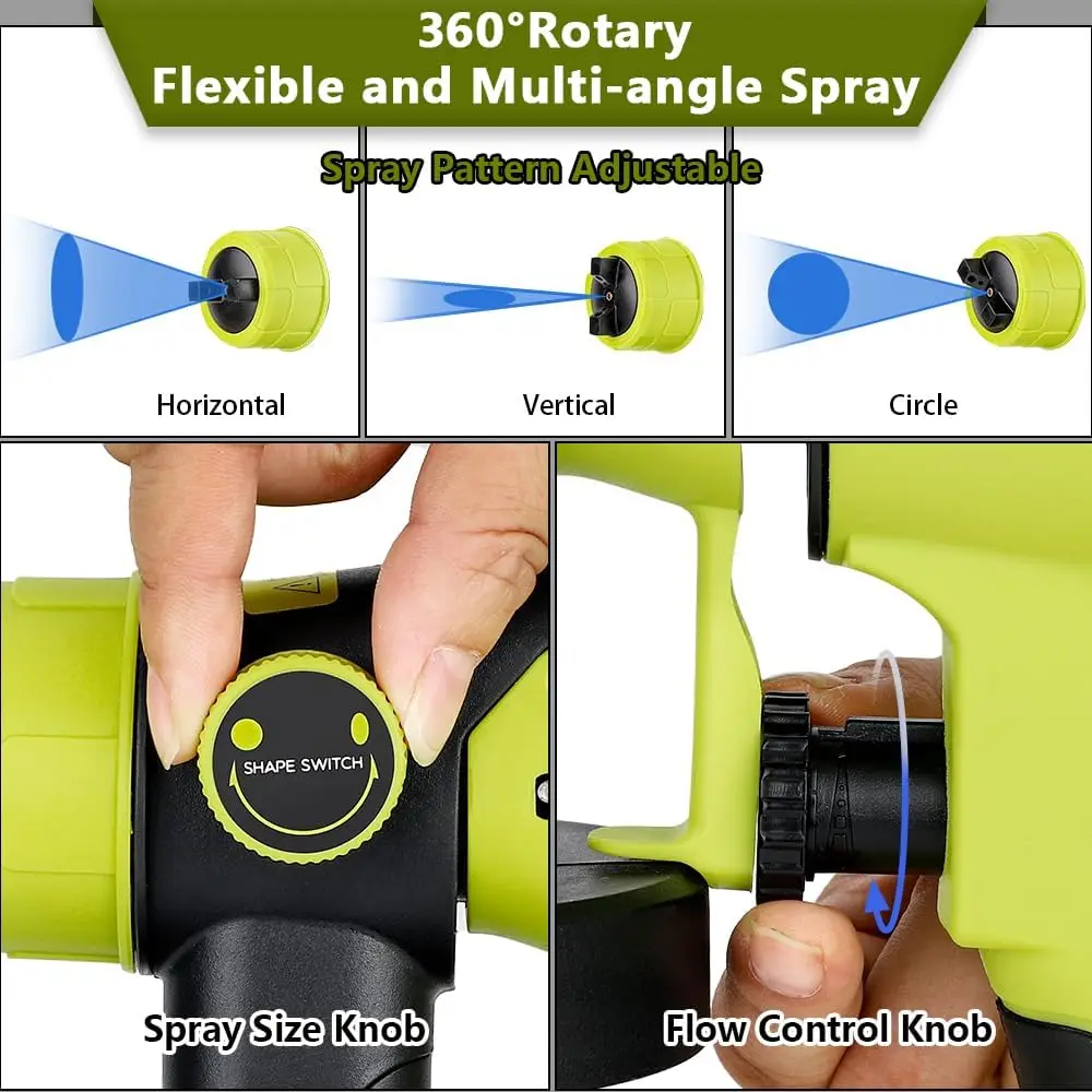 Pistola de pintura inalámbrica para muebles compatible Makita DeWalt - imagen 5