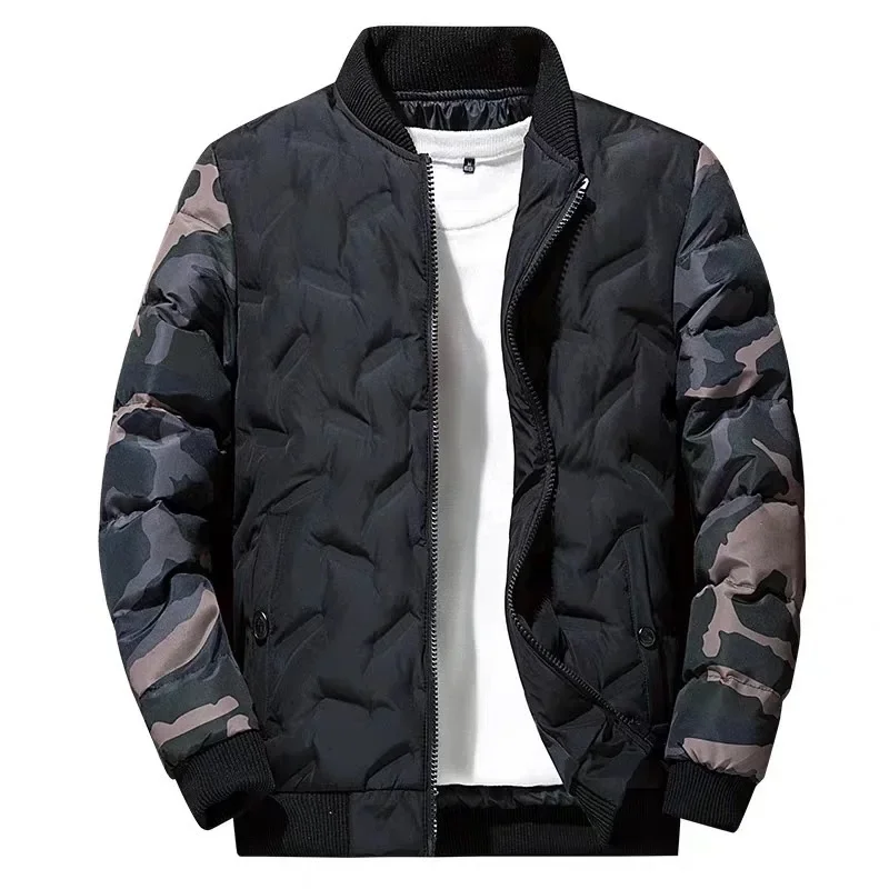 Chaqueta de invierno cortavientos con capucha térmica hombre - imagen 2
