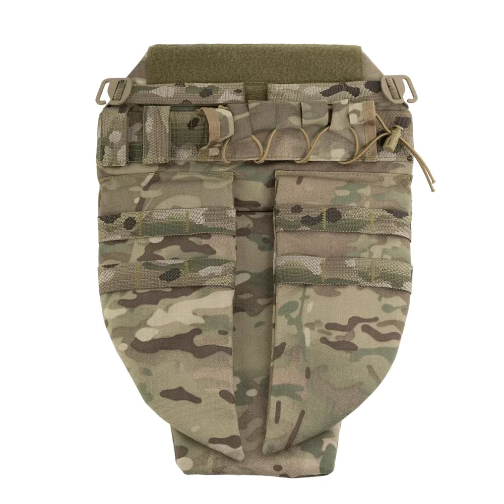 Placa protección inguinal táctica acolchada MOLLE para chaleco