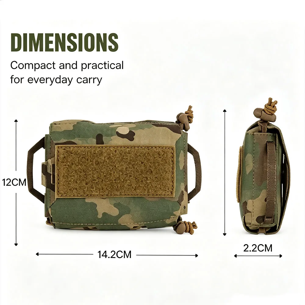 Bolsa IFAK Táctica Modular MOLLE – Kit Primeros Auxilios con Liberación Rápida - imagen 2