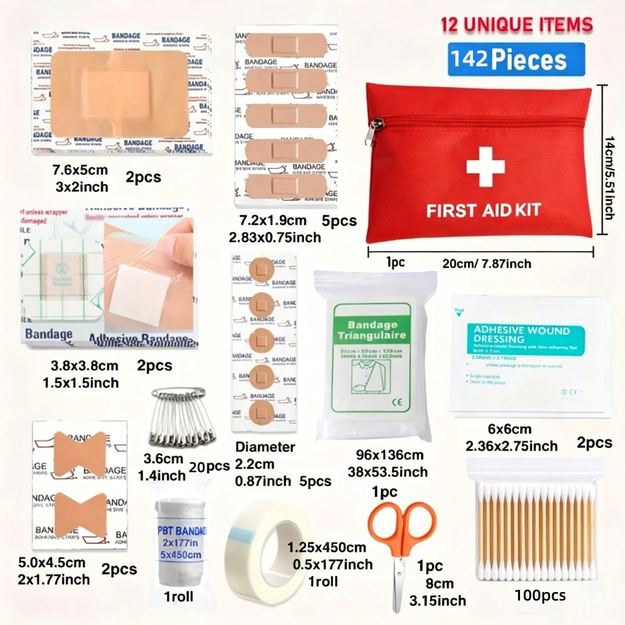 Botiquín primeros auxilios impermeable exterior – Kit emergencia - imagen 5
