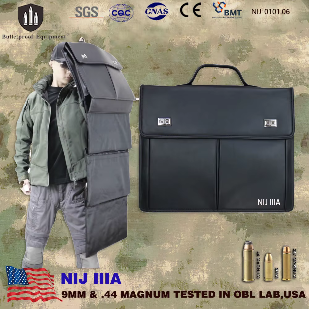 Bolsa antibalas táctica pliable NIJ IIIA – Protección contra balas y puñaladas - imagen 2