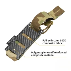 Funda táctica MOLLE para cargador 9mm, con portalinterna