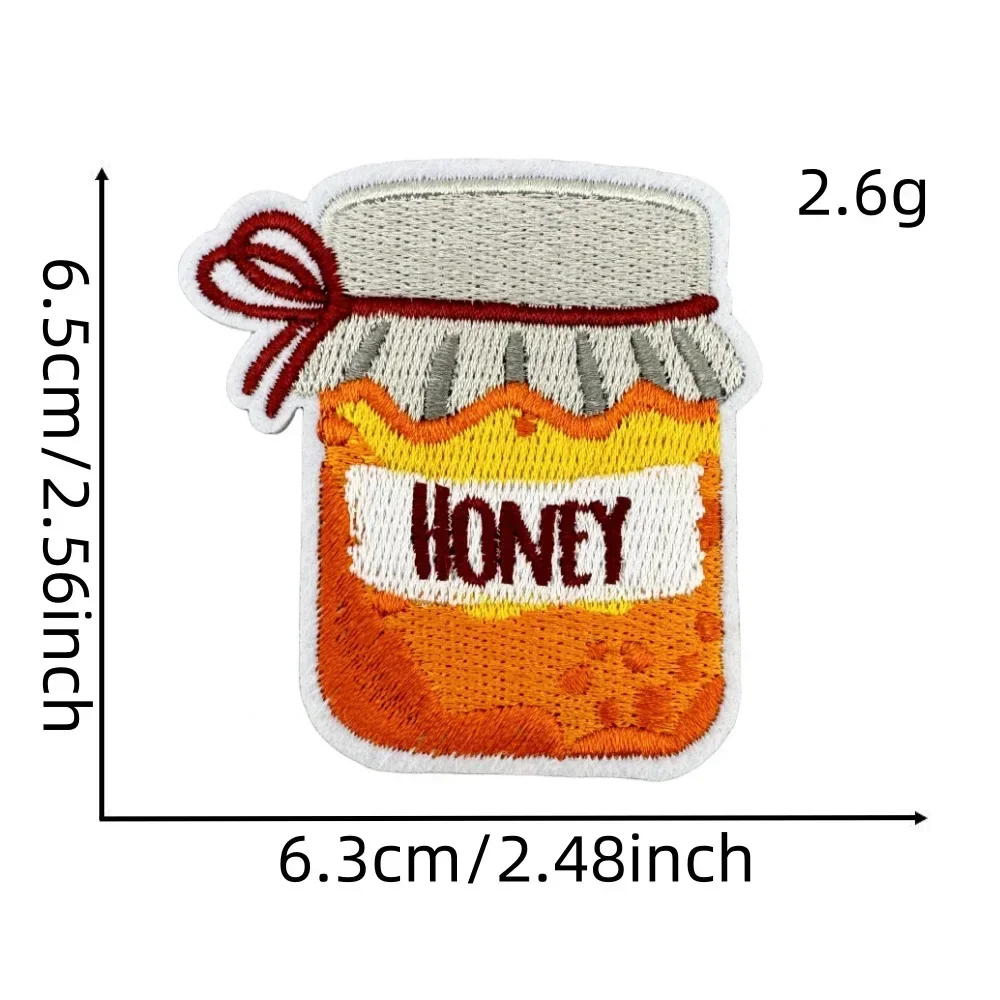 Parche termoadhesivo bordado calabaza y hoja otoño – Coser o planchar - imagen 3