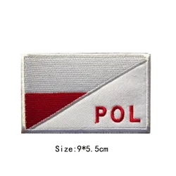 Parche táctico bordado bandera polaca – Grom militar para mochila