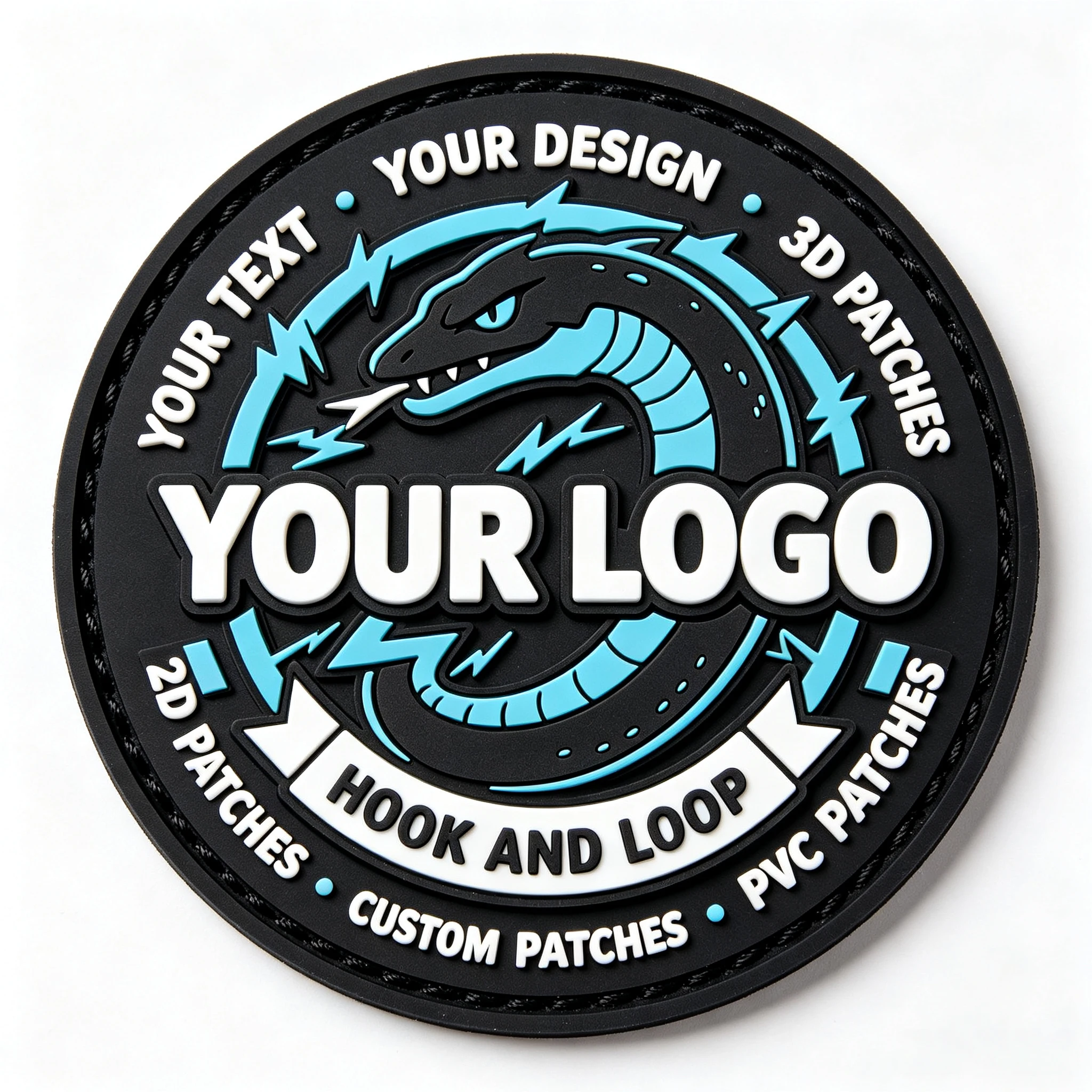 Parche de PVC flexible personalizado con logotipo - imagen 3