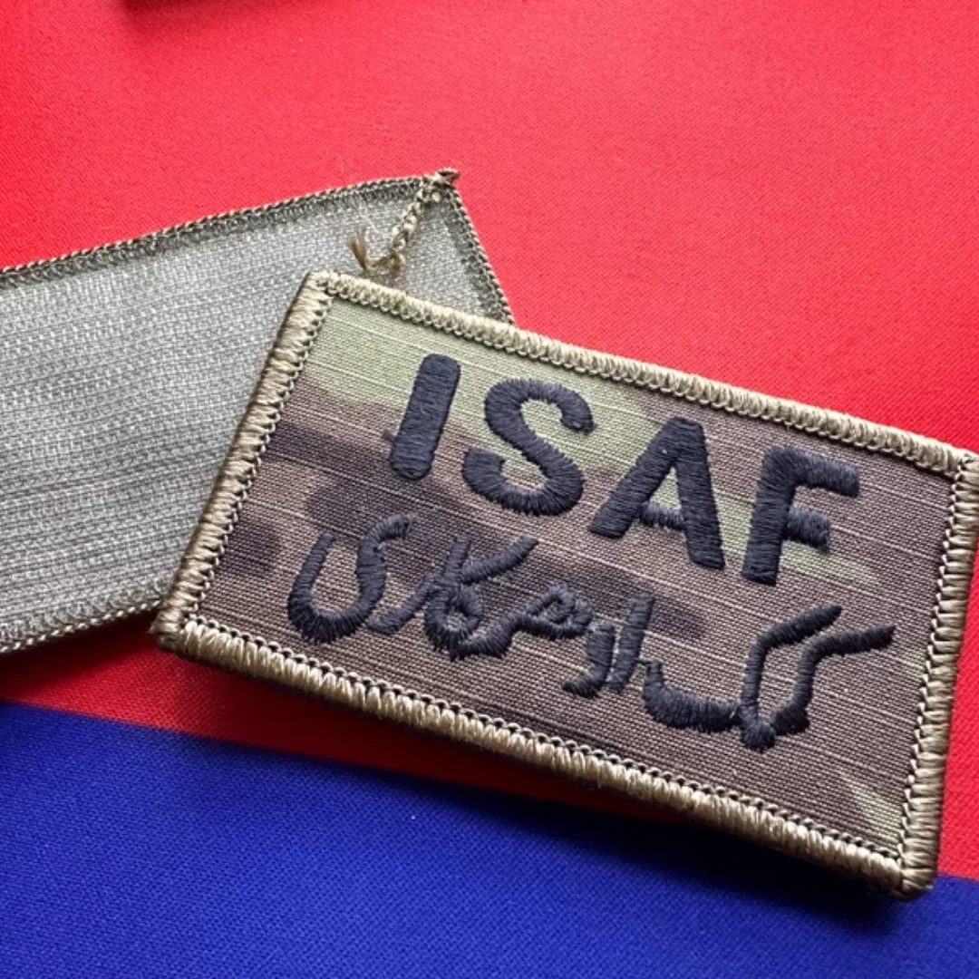 Parche táctico brazalete ISAF USGI - Fuerza Asistencia Seguridad