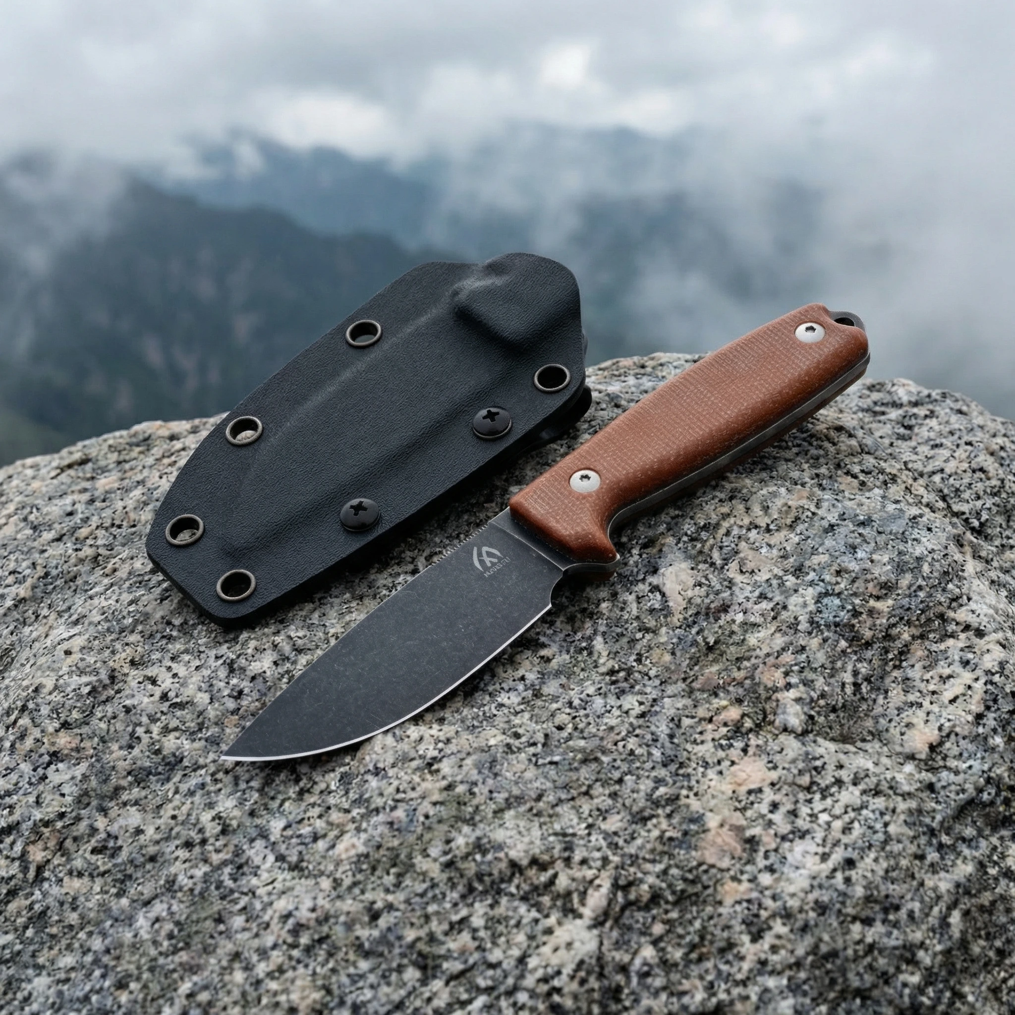 Cuchillo fijo táctico con funda para outdoor y supervivencia - imagen 2