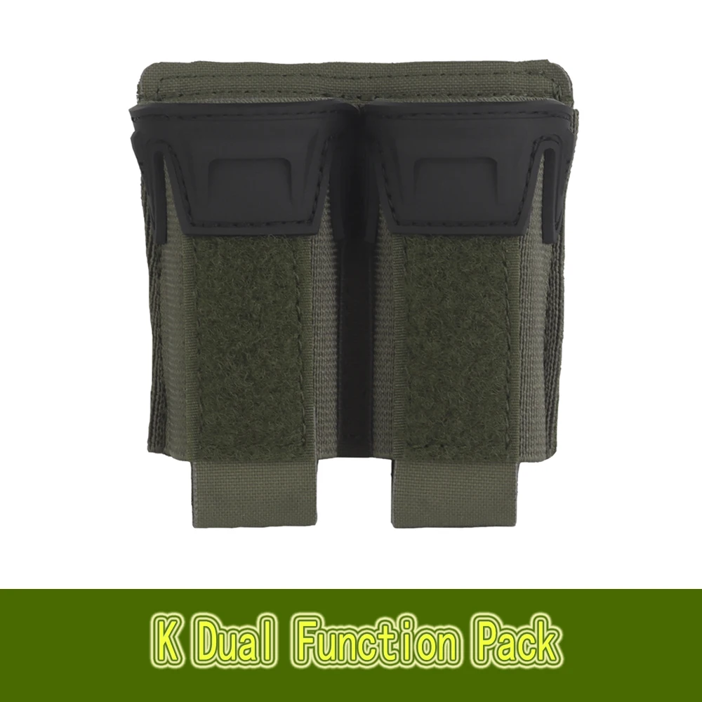 Bolsa táctica doble municiones K – cinturón con funda pistola - imagen 4