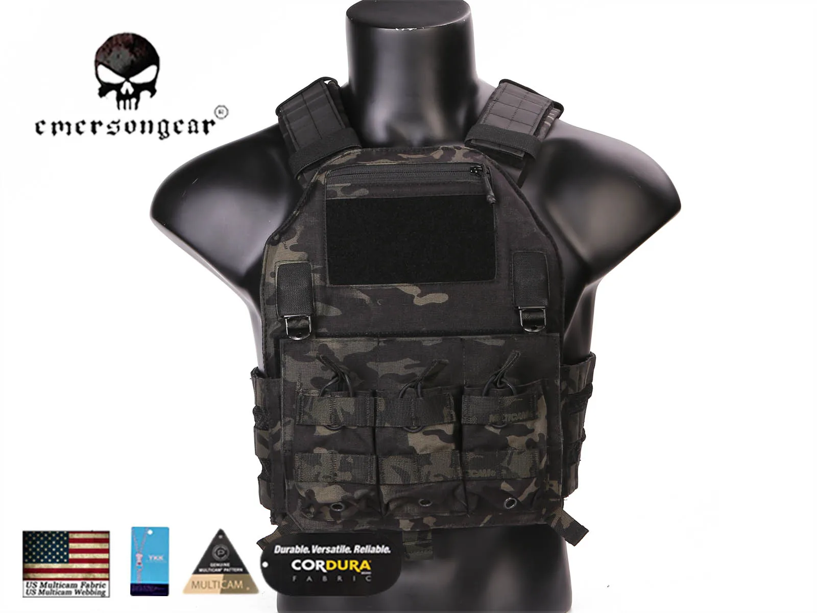 Emersongear 420 Portaplacas táctico MOLLE de combate - imagen 2