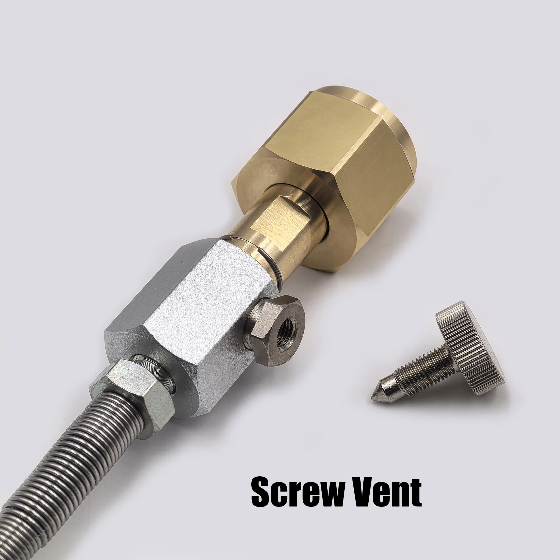 Adaptador CO2 conector manguera para carga tanque aire comprimido - imagen 4