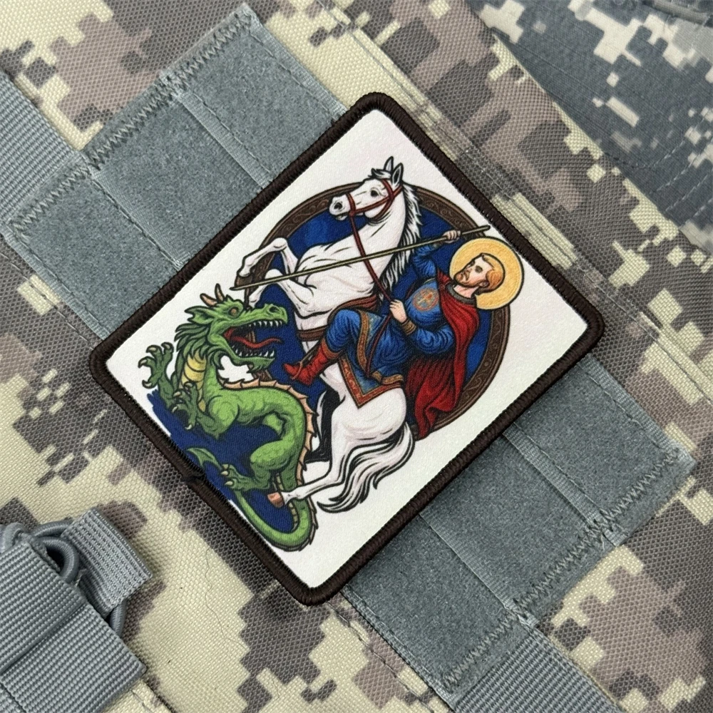 Parche táctico San Jorge Victorioso – Insignia moral con gancho y bucle - imagen 2