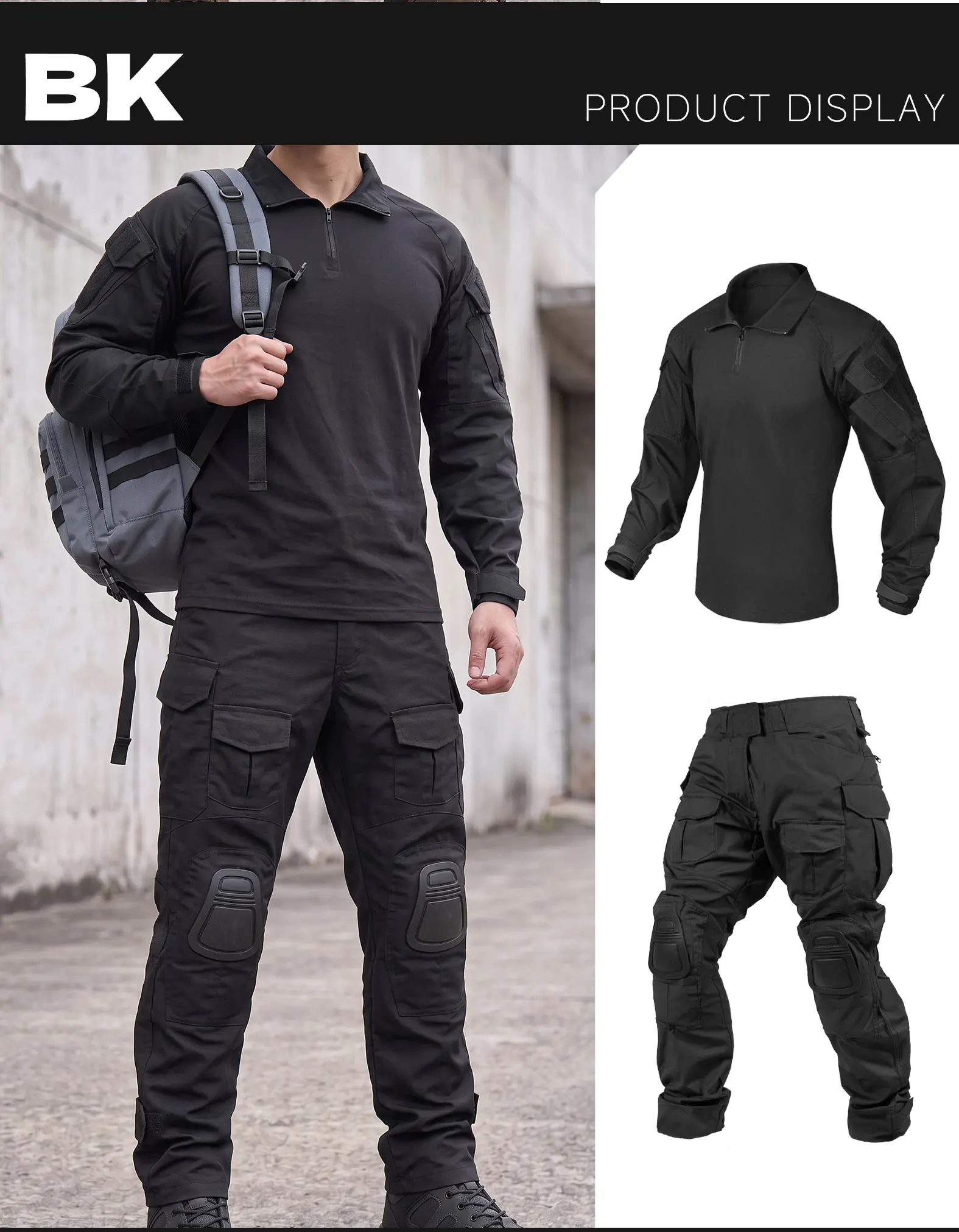Conjunto completo del uniforme展示 con camuflaje