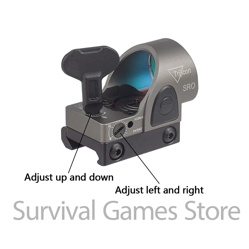 Trijicon SRO mira punto rojo táctica colimador riel Picatinny - imagen 2