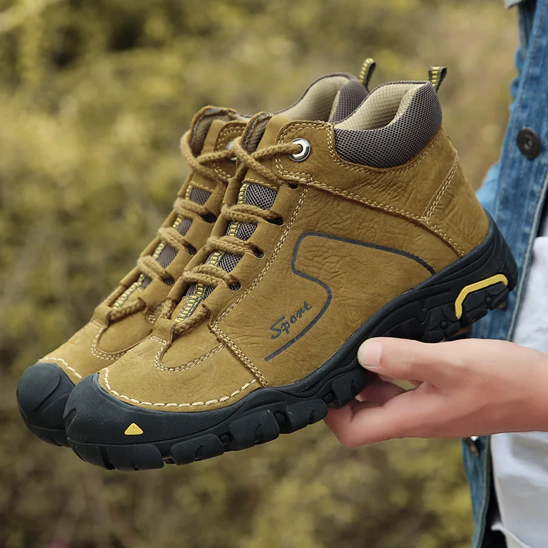 KOWM Botas senderismo piel vaca impermeables montaña invierno - imagen 4