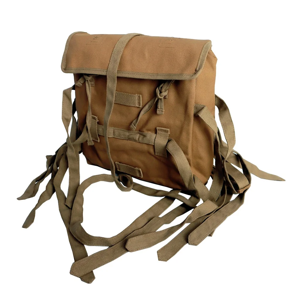 Mochila táctica estilo japonés vintage de lona para campamento - imagen 2