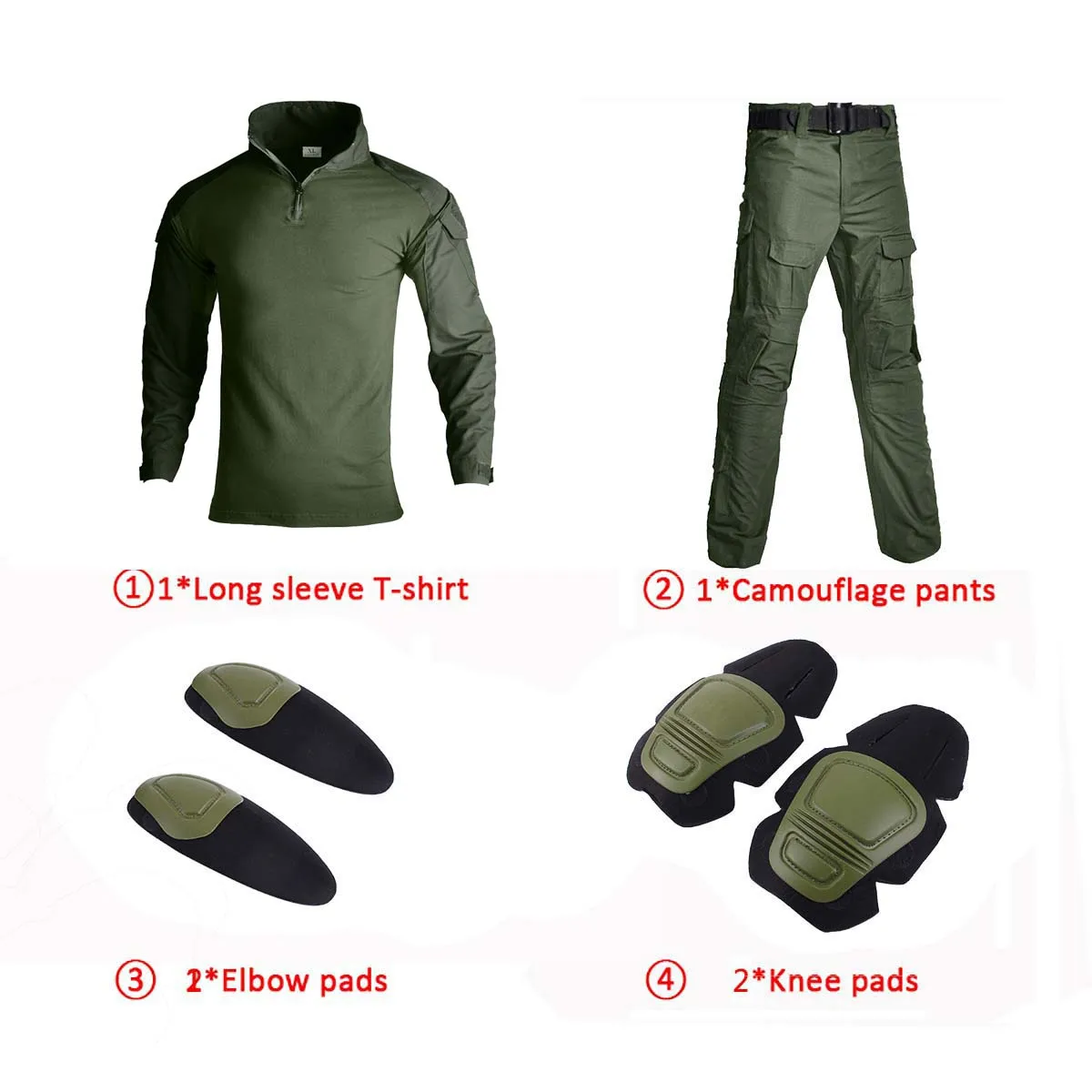 Traje táctico GEN2 Frog verde, manga larga y pantalón largo - imagen 5