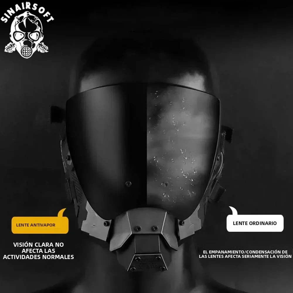SINAIRSOFT Máscara de protección para airsoft, transpirable y antivaho - imagen 3
