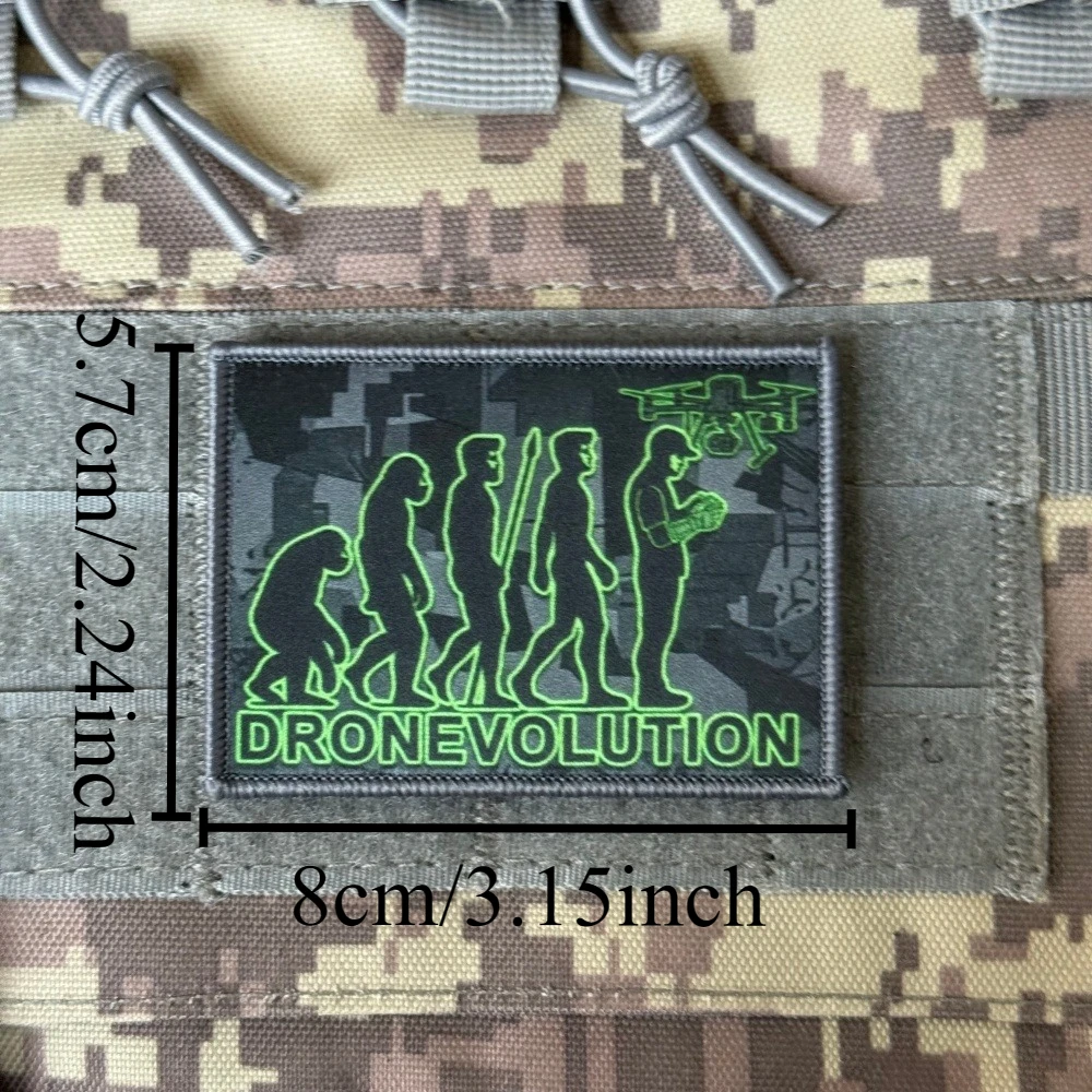Parche táctico Dronevolution para moral en velcro, gancho y bucle - imagen 2