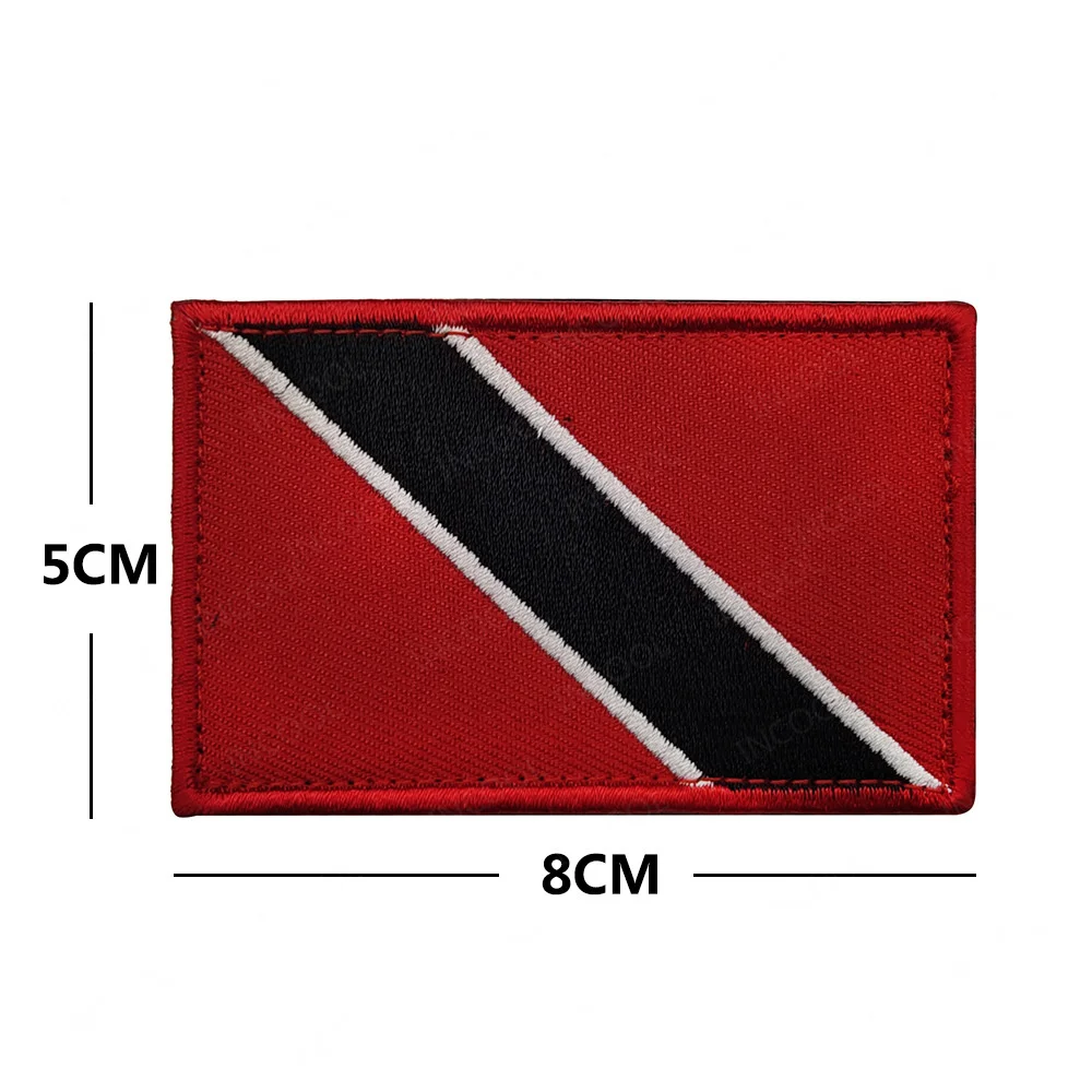 Parche bordado bandera Trinidad y Tobago, aplique PVC para MOLLE - imagen 2